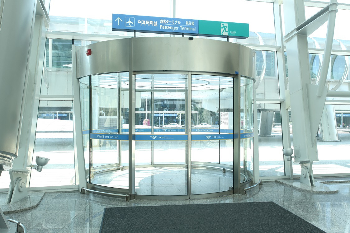 corea del sur aeropuerto puertas automaticas curvas manusa incheon airport automatic doors