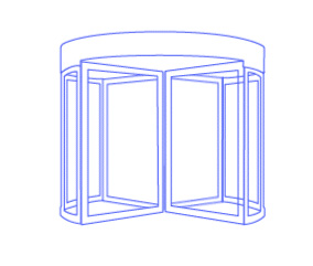 Porte automatiche girevoli