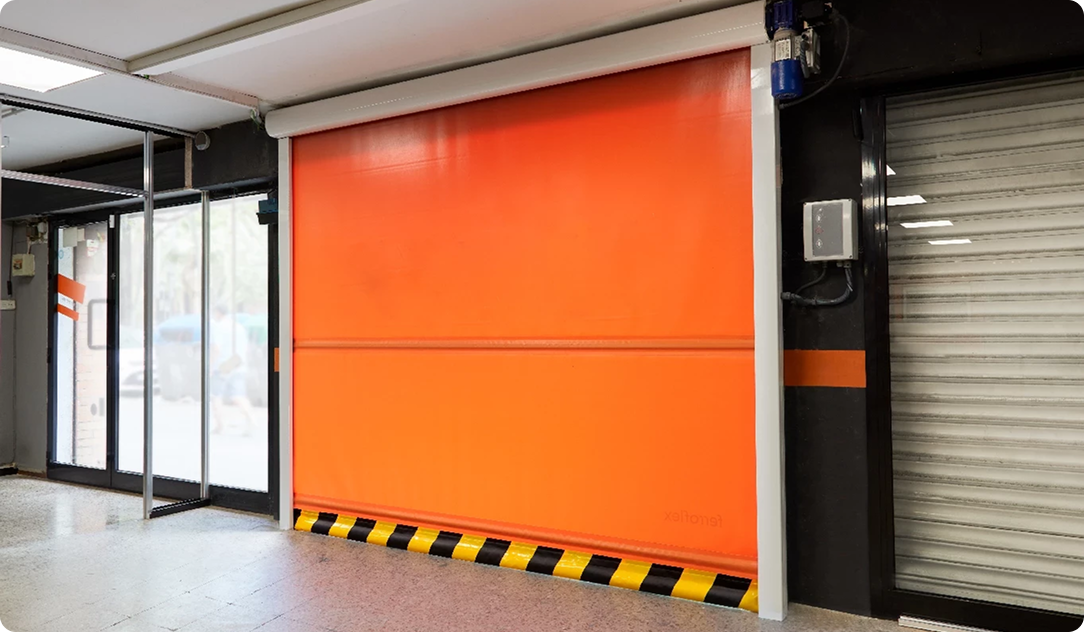 Puerta automática moderna