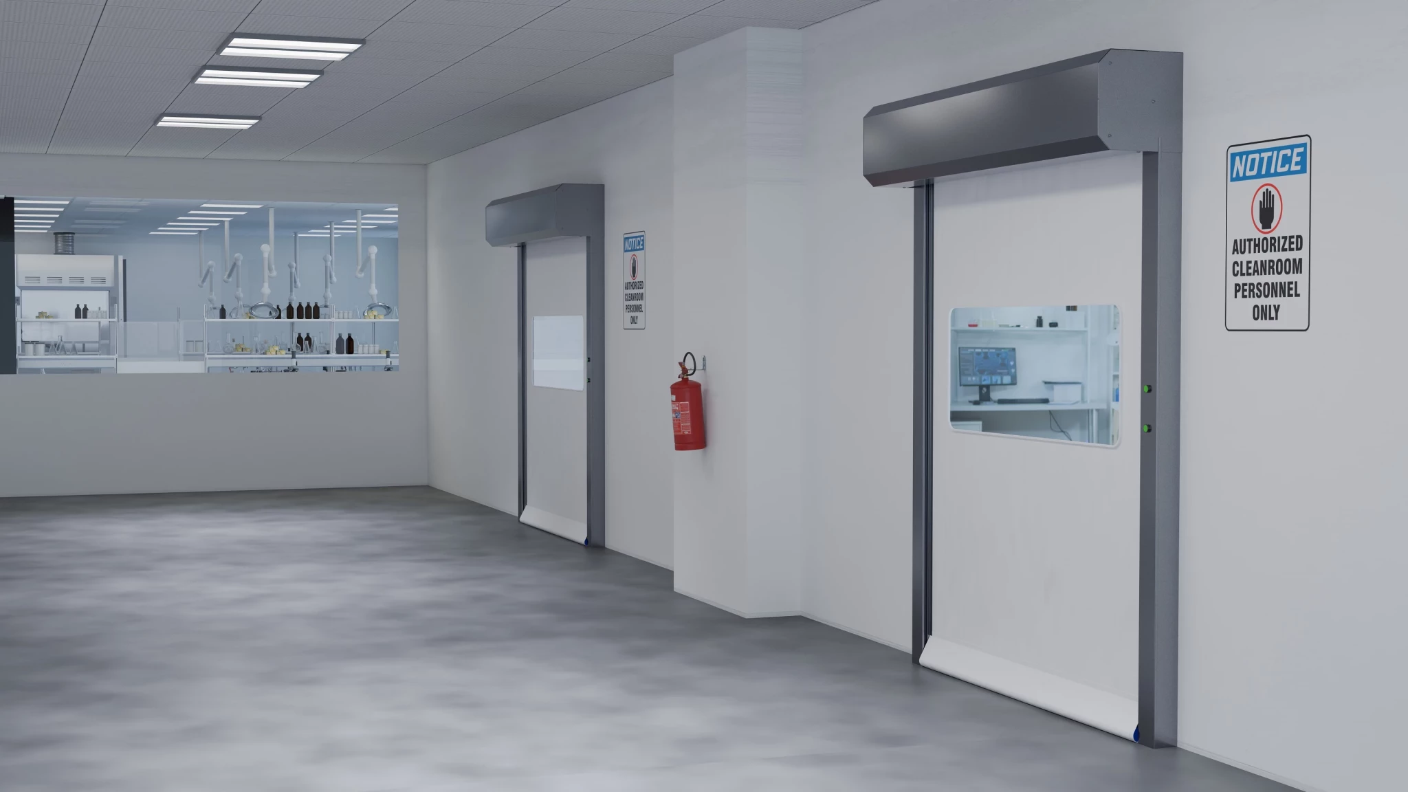 La puerta rápida que garantiza un ambiente controlado en laboratorios y salas blancas