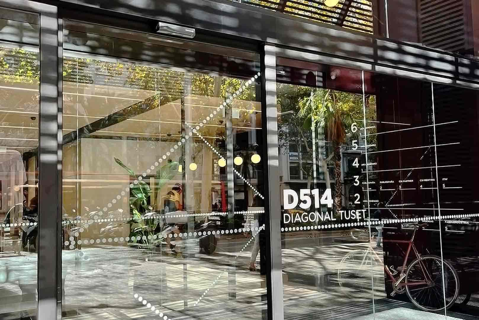 diagonal puerta automatica