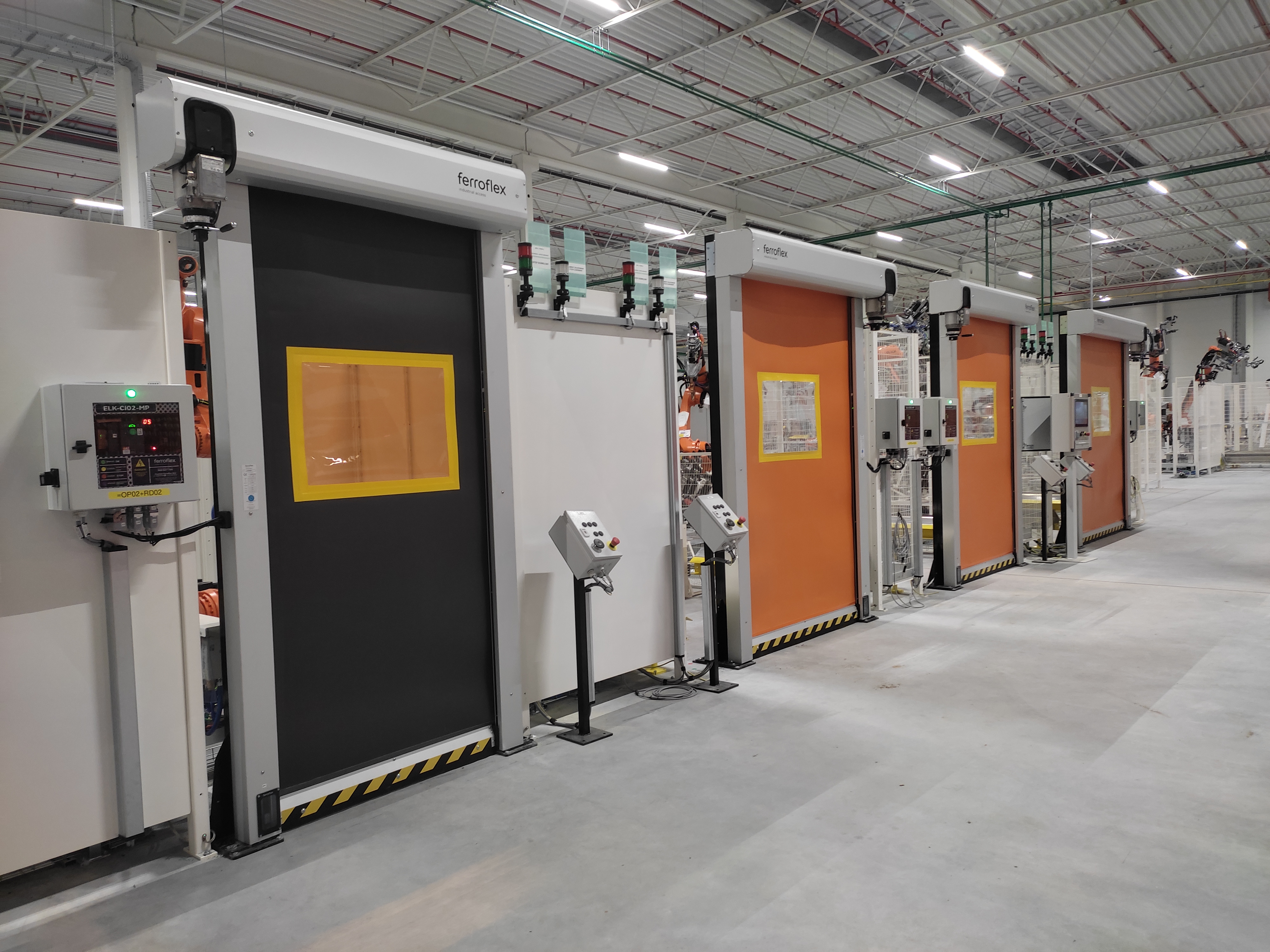 Puertas rápidas para líneas de producción en Tiberina Group