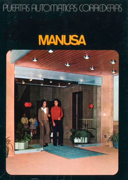 manusa catalogo antiguo puertas automaticas correderas slide automatic door pdf dossier history