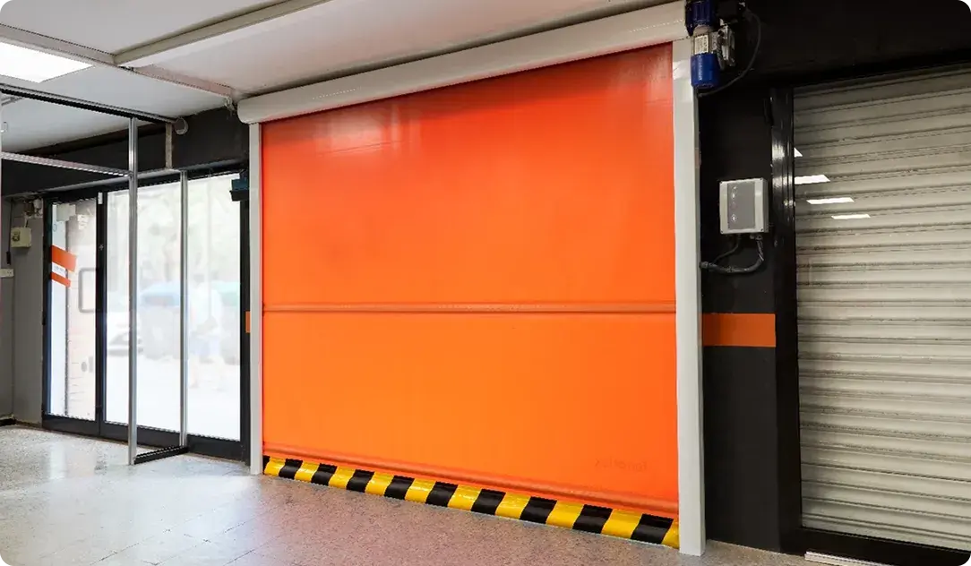 Puerta automática moderna
