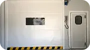 Puerta automática moderna
