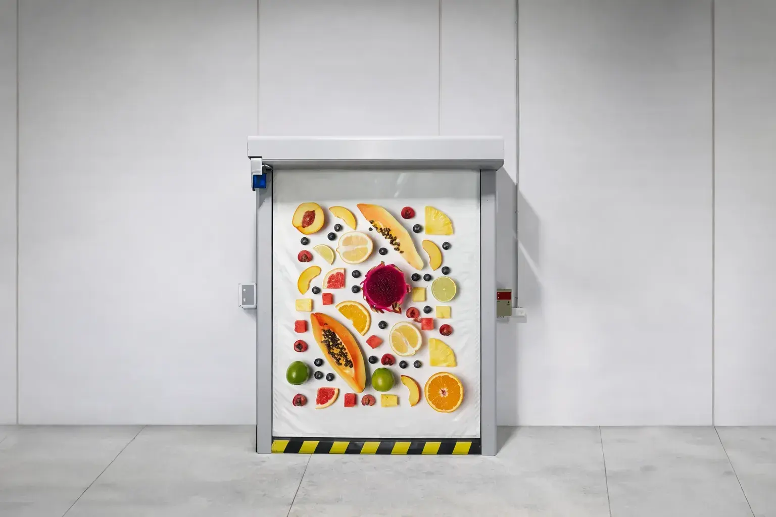 Puerta rápida para supermercados