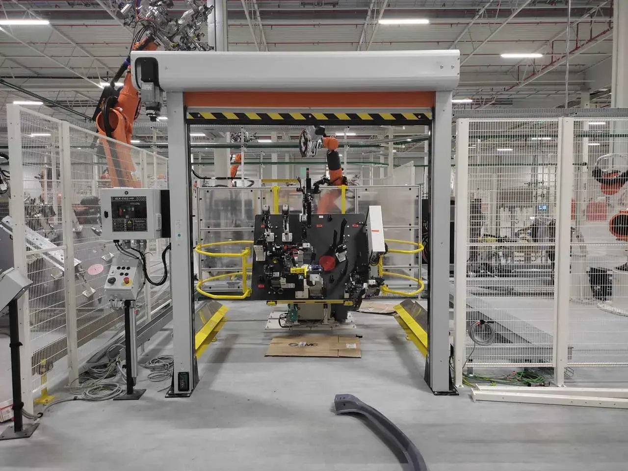 Puerta rápida linea producción automatizada