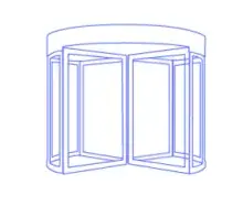 Puertas automáticas giratorias