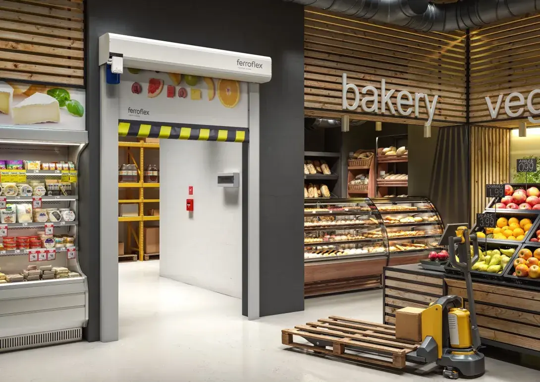 Puertas rápidas adaptadas a las necesidades del sector retail