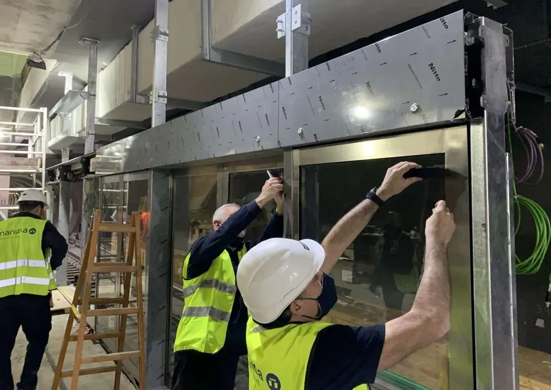 Puertas automáticas para cierre de andén PSD en Tesalónica