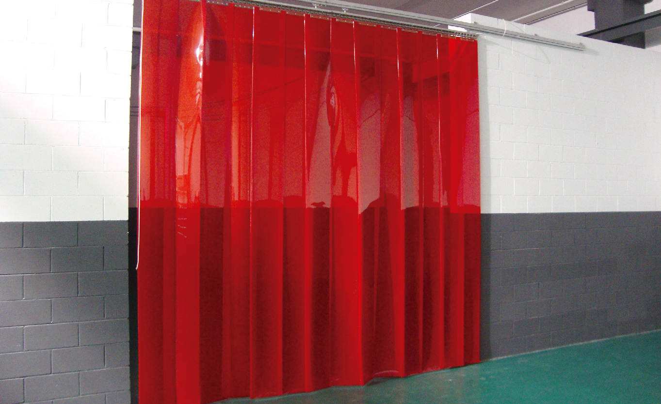 Cortina de PVC de lamas verticales